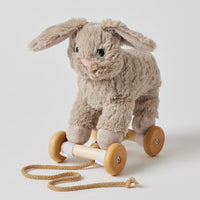 Jiggle & Giggle - Plush Pull Along Bunny