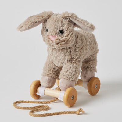 Jiggle & Giggle - Plush Pull Along Bunny