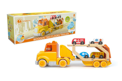 Wanborns - Light & Sound Wooden Car Carrier