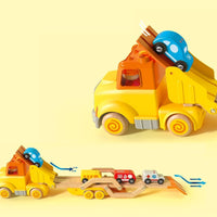 Wanborns - Light & Sound Wooden Car Carrier