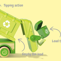 Wanborns - Light & Sound Wooden Recycle Sanitation Truck
