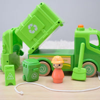 Wanborns - Light & Sound Wooden Recycle Sanitation Truck