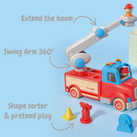 Wanborns - Light & Sound Wooden Fire Engine