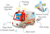 Wanborns - Light & Sound Wooden Ambulance