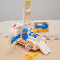 Wanborns - Light & Sound Wooden Ambulance