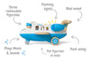 Wanborns - Light & Sound Wooden Airplane Assorted Colours