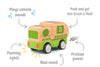 Wanborns - Lights & Sound Wooden Friction Vehicle Recycling Truck