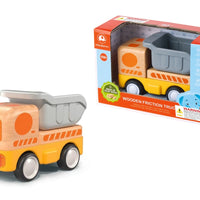 Wanborns - Lights & Sound Wooden Friction Vehicle Dump Truck