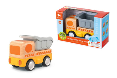 Wanborns - Lights & Sound Wooden Friction Vehicle Dump Truck