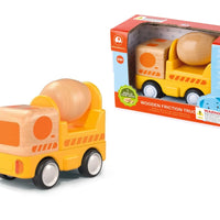 Wanborns - Lights & Sound Wooden Friction Vehicle Cement Mixer