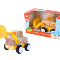 Wanborns - Light & Sound Wooden Friction Vehicle Bulldozer