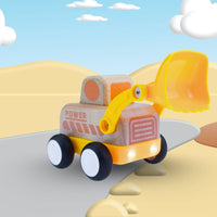 Wanborns - Light & Sound Wooden Friction Vehicle Bulldozer
