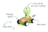 Wanborns - Wooden Press Go Racing Car Dino