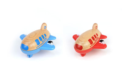 Wanborns - Wooden Mini Plane Assorted Colours