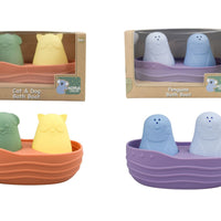 Koala Dream - Silicone Bath Boat with Squirters 3 piece Assorted