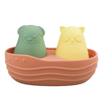 Koala Dream - Silicone Bath Boat with Squirters 3 piece Assorted