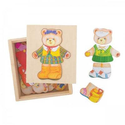 Bigjigs - Dress Up Puzzle Box Mrs Bear