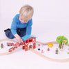 Bigjigs Rail - Fire & Rescue Train Set