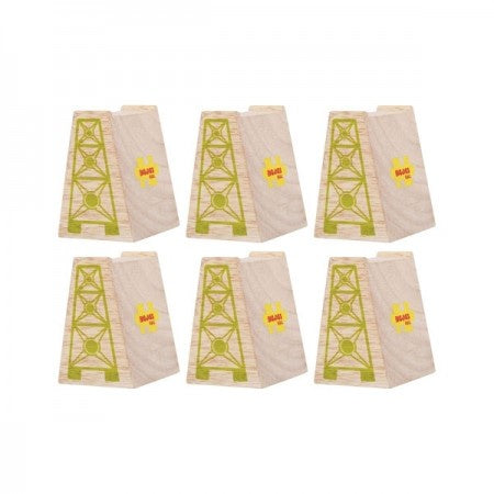 Bigjigs Rail - High Level Blocks 6 piece