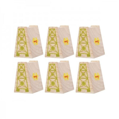 Bigjigs Rail - High Level Blocks 6 piece