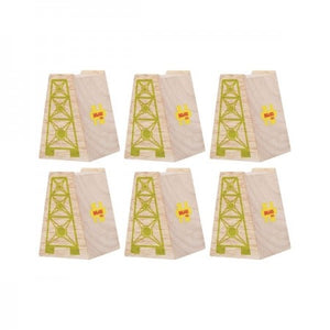 Bigjigs Rail - High Level Blocks 6 piece
