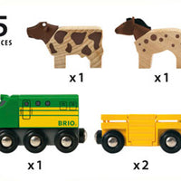 BRIO - Farm Train 5 piece