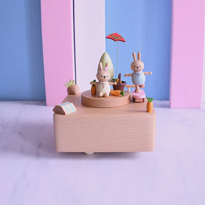 Woody Lands Crafts - Music Box Bunny Skater