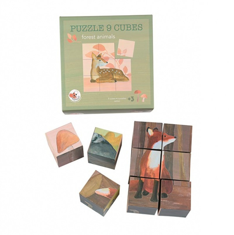 Egmont - Cube Puzzle Forest Animals 9 piece