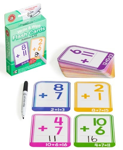 LCBF - Write & Wipe Flash Cards Addition 0-12