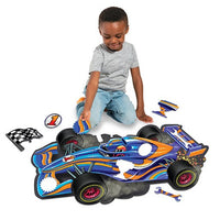 Peaceable Kingdom - Floor Puzzle 48 piece Racecar