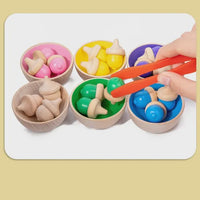 Wooden Acorn Colour Classify Set