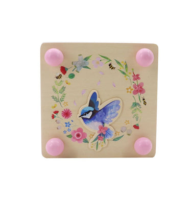 Toyslink - Wooden Flower Press Blue Wren