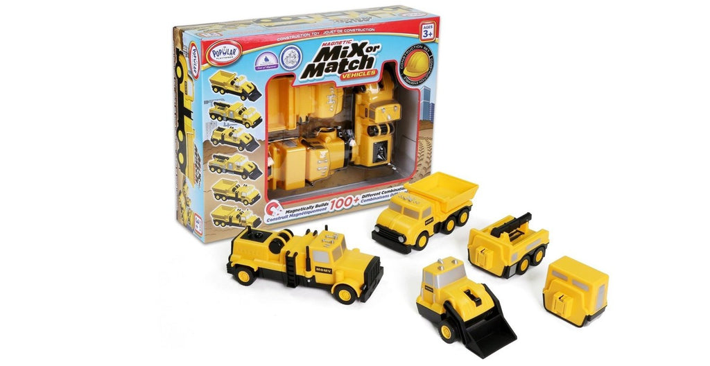 Popular Playthings - Magnetic Mix or Match Vehicles Construction