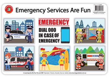 LCBF - Placemat Emergency Services are Fun