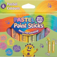 Little Brian - Paint Sticks Pastel 6 piece