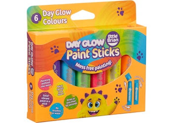 Little Brian - Paint Sticks Day Glow (Neon) 6 piece