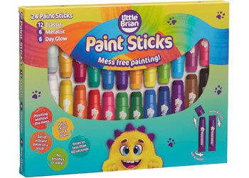 Little Brian - Paint Sticks Assorted 24 piece