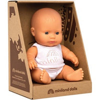 Miniland Dolls - 21cm Caucasian Boy Boxed
