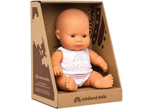 Miniland Dolls - 21cm Caucasian Boy Boxed