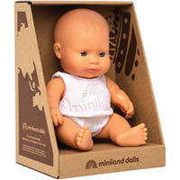 Miniland Dolls - 21cm Caucasian Girl Boxed