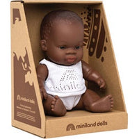 Miniland Dolls - 21cm African Boy Boxed