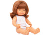 Miniland Dolls - 38cm Caucasian Girl Red Hair Boxed