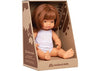 Miniland Dolls - 38cm Caucasian Girl Red Hair Boxed