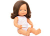 Miniland Dolls - 38cm Caucasian Girl Brunette Boxed