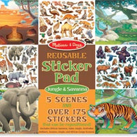 Melissa & Doug - Reusable Sticker Pad Jungle & Savanna