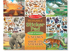 Melissa & Doug - Reusable Sticker Pad Jungle & Savanna