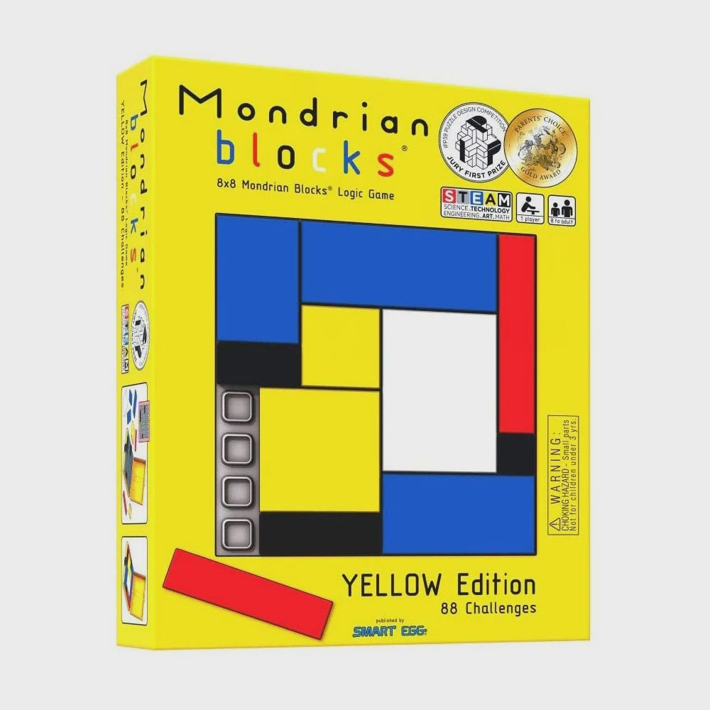 Mondrian Blocks Logic Game Yellow