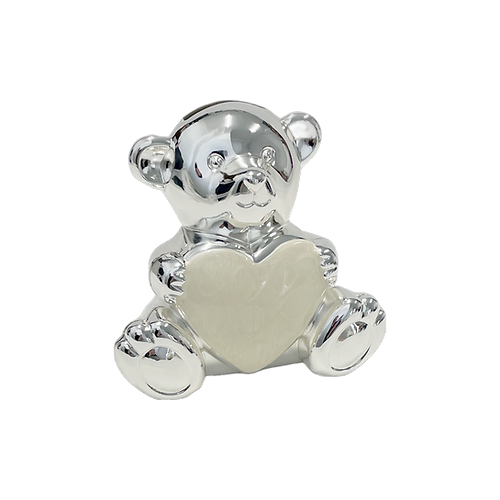 Pewter Money Box Teddy