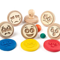 EC - Wooden Dough Stamps Emotions 6 piece