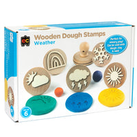 EC - Wooden Dough Stamps Weather 6 piece